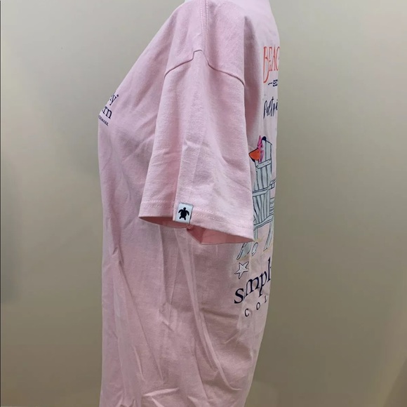 Simply Southern Pink Beach Weekend T shirt - Picture 4 of 8